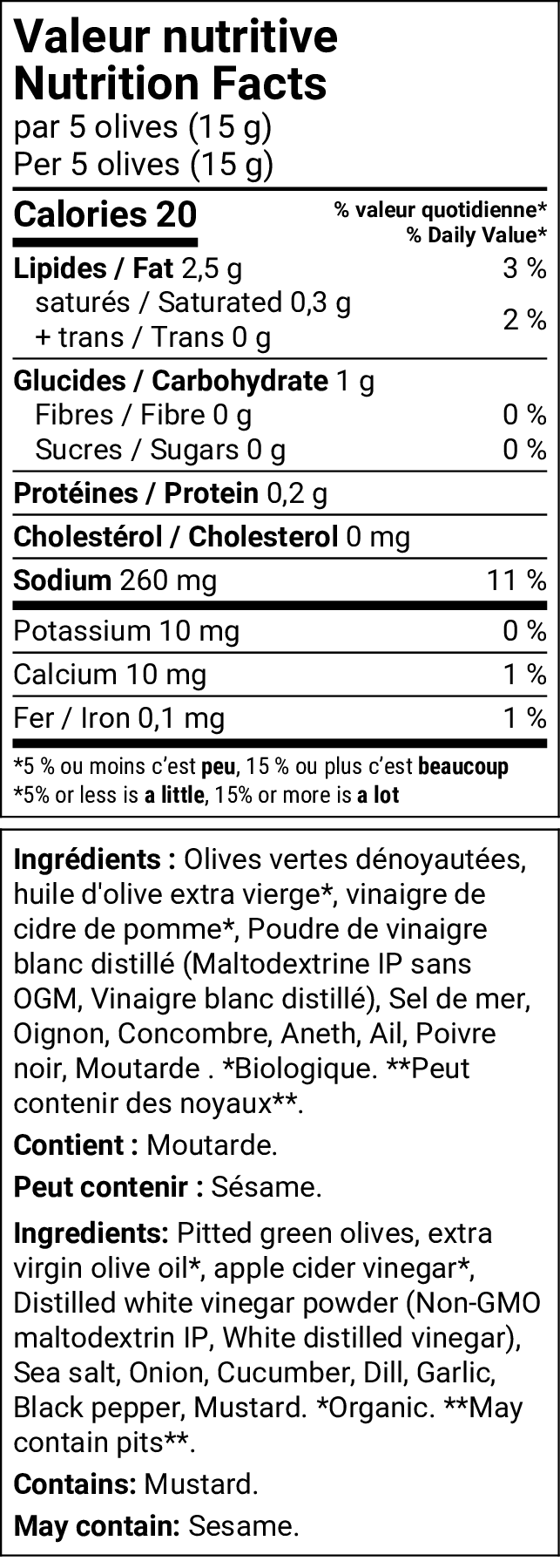 Olive It Up - Cornichons Aneth et Jalapeno - 200g