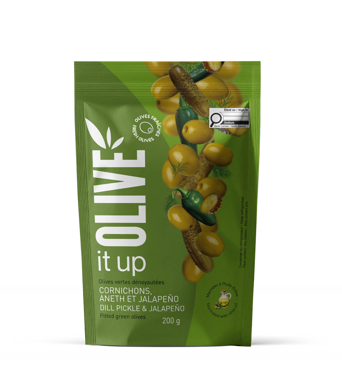 Olive It Up - Cornichons Aneth et Jalapeno - 200g