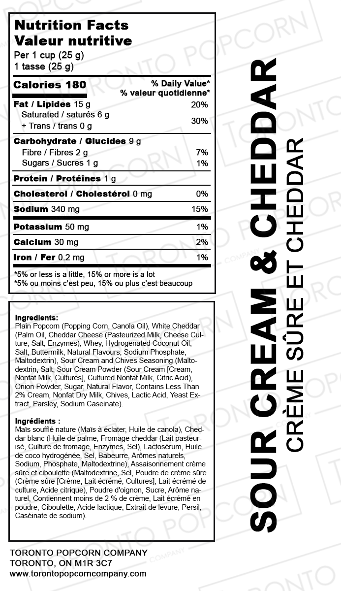 Sour Cream &amp; Cheddar Popcorn