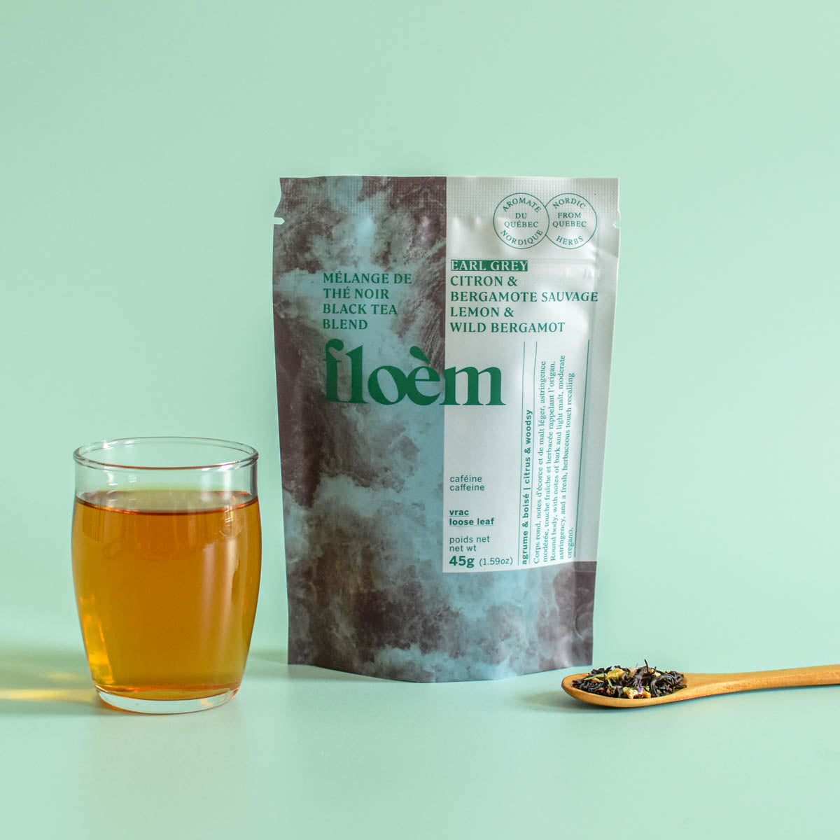 Thé en vrac - Thé noir Earl Grey, Citron &amp; Bergamote sauvage